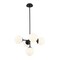 Z-Lite Midnetic 5 Light Pendant, Matte Black & Matte Opal 730-5MB - alternate 1
